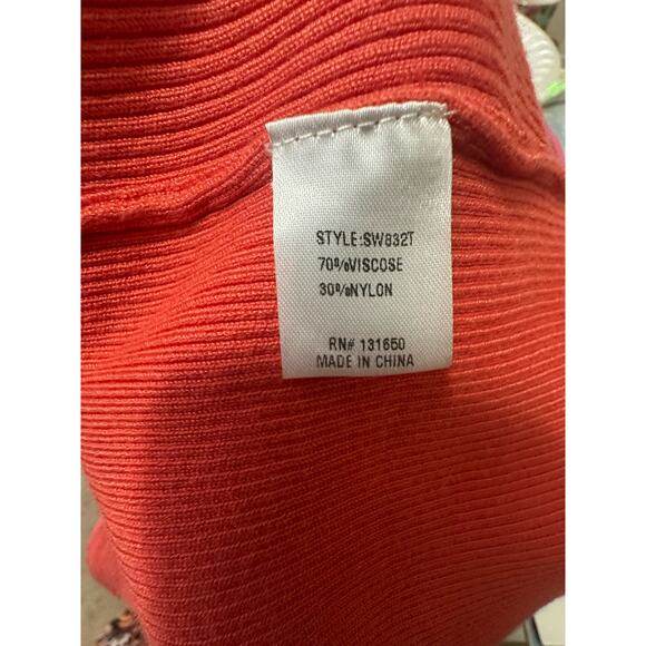 Fashion Nova orange long sleeves knit sweater dress size M - Picture 4 of 12